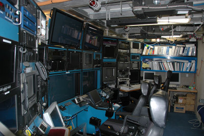 Mission control for the Tiburon aboad the R/V Western Flyer