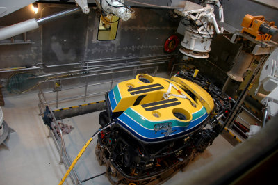 View of the  ROV Tiburon from above