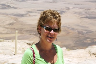 Jill at the Ramon Crater