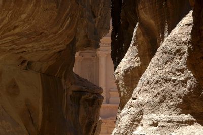 First view of the Treasury from the Siq