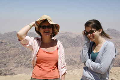 A windy spot on the way to Petra