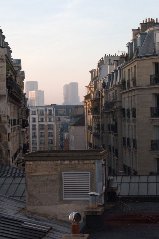 The one city view from the apartment