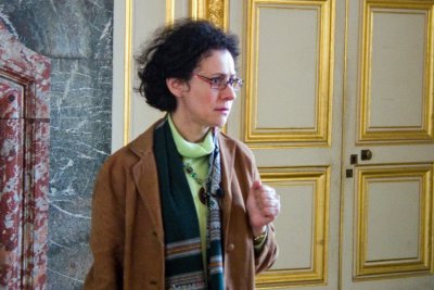 Our guide for a tour of the private apartments