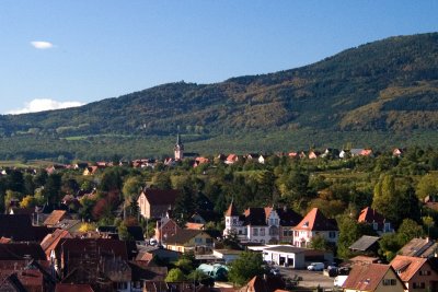 A neighboring town---view from above Obernai