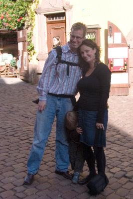  Peter, Sam and Sharon in Riquewihr