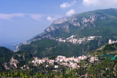 A view from Ravello, looking across the valley of the Dragone