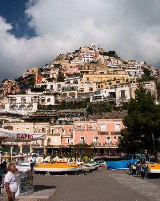 At the water's edge in Positano