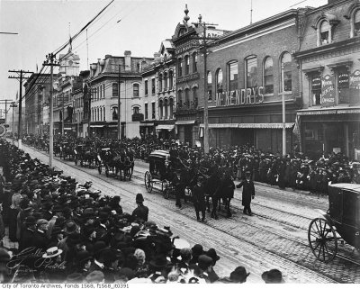 Toronto Archives Photo Funeral of Oliver Mowat.