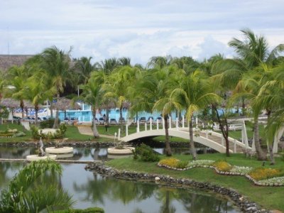 The paths at the resort