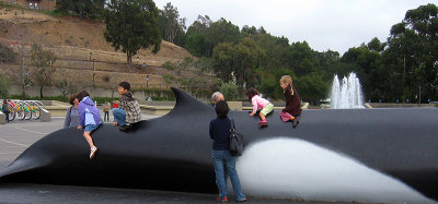 Pheena the fiberglass whale (life-sized)