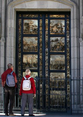 Ghiberti doors at Grace Cathedral, from Florence