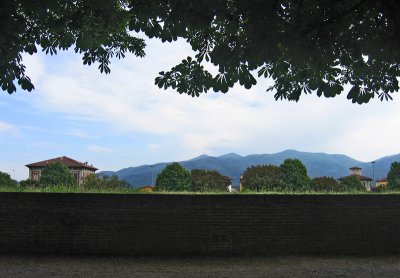 City and hills from the Wall