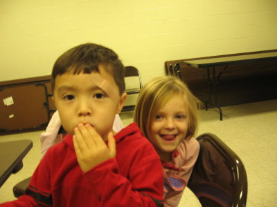 Kyle and Brooke at Pre-School