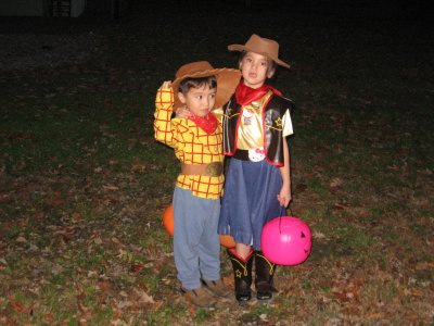 Sarah and Kyle Trick or Treating