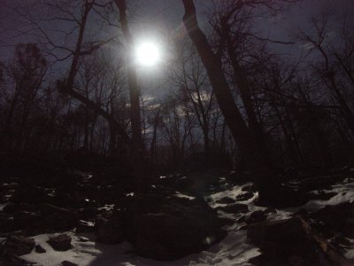 Moon lit hike* by Cliff
