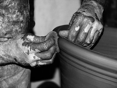 Potter's Hands by Mike Parsons