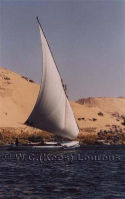 Felucca tocht over de Nijl