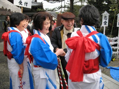 Locals in festive dress