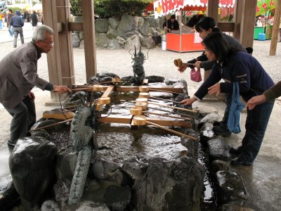 Tsukubai at the shrine