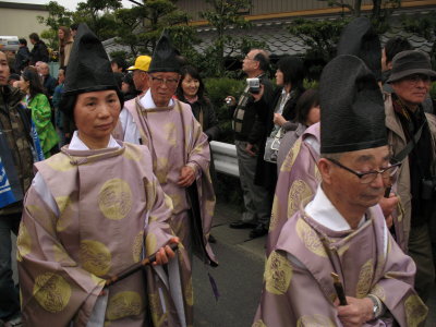 Locals in traditional garb