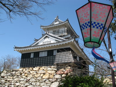 Hanami lantern and Hamamatsu-jō