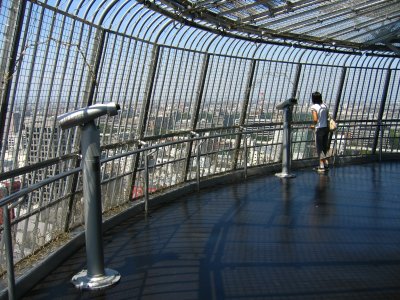 Top viewing deck in Nagoya TV Tower