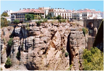 Town on a rock