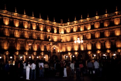 Plaza Mayor at night