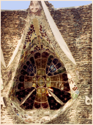 Cross shaped window