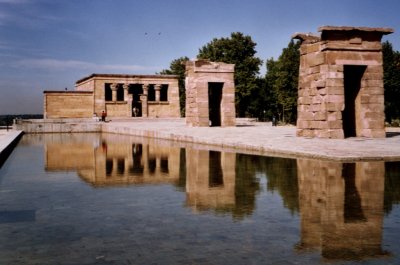 4th century BC egyptian Templo de Debod, sent bloc by bloc to Spain in 1970
