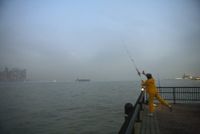 Casting out into the upper NY Bay