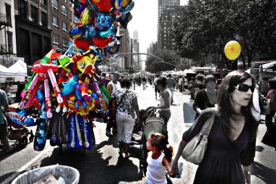 Passing the balloons