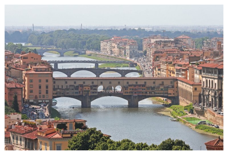 Five Bridges over the Arno