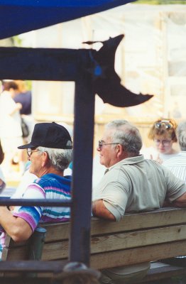 Old guys at craft fair