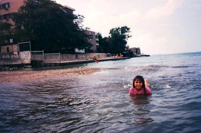Taking a dip, Rogers Park