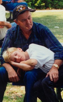 Napping at the crafts fair
