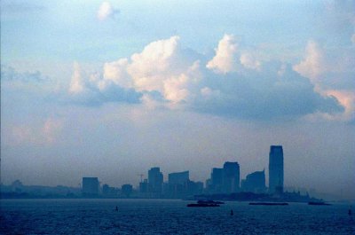 Jersey City under a cloud