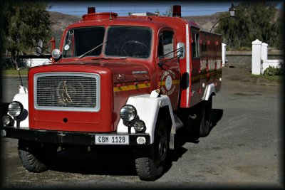 Matjiesfontein - Red Fire Truck