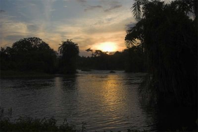 Sunset on the Victoria Nile