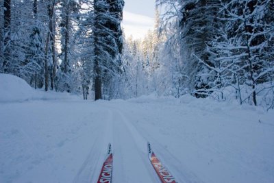 First ski of the year, Fern Creek Trail