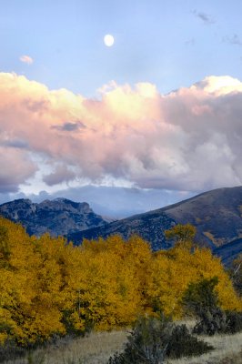 Dusk settling over the valley