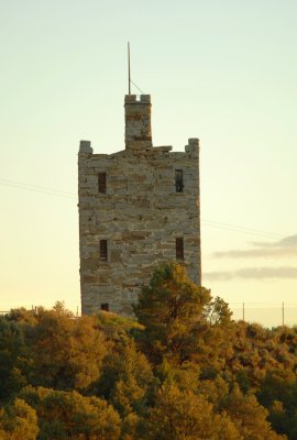 Stokes Castle in evening light