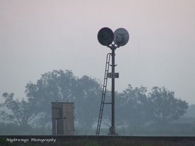 Vanishing railroad signal