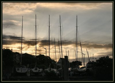 Sunset at Westhaven Marina