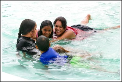 Swimming at St Heliers