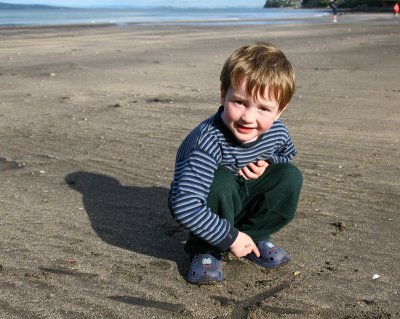 At the beach