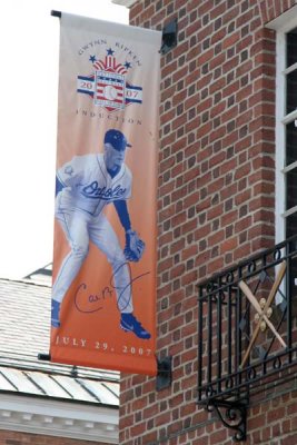 Cal Ripkin's Banner outside the HOF