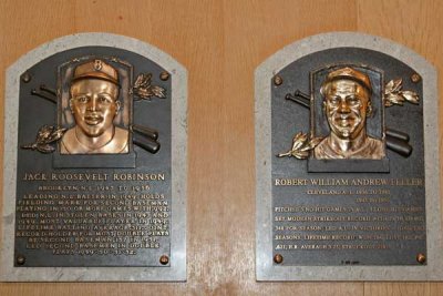 Jackie Robinson & Bob Feller Plaques