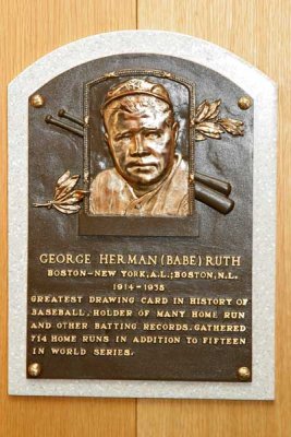Babe Ruth's  Plaque