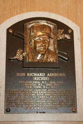 Richie Ashburn's  Plaque